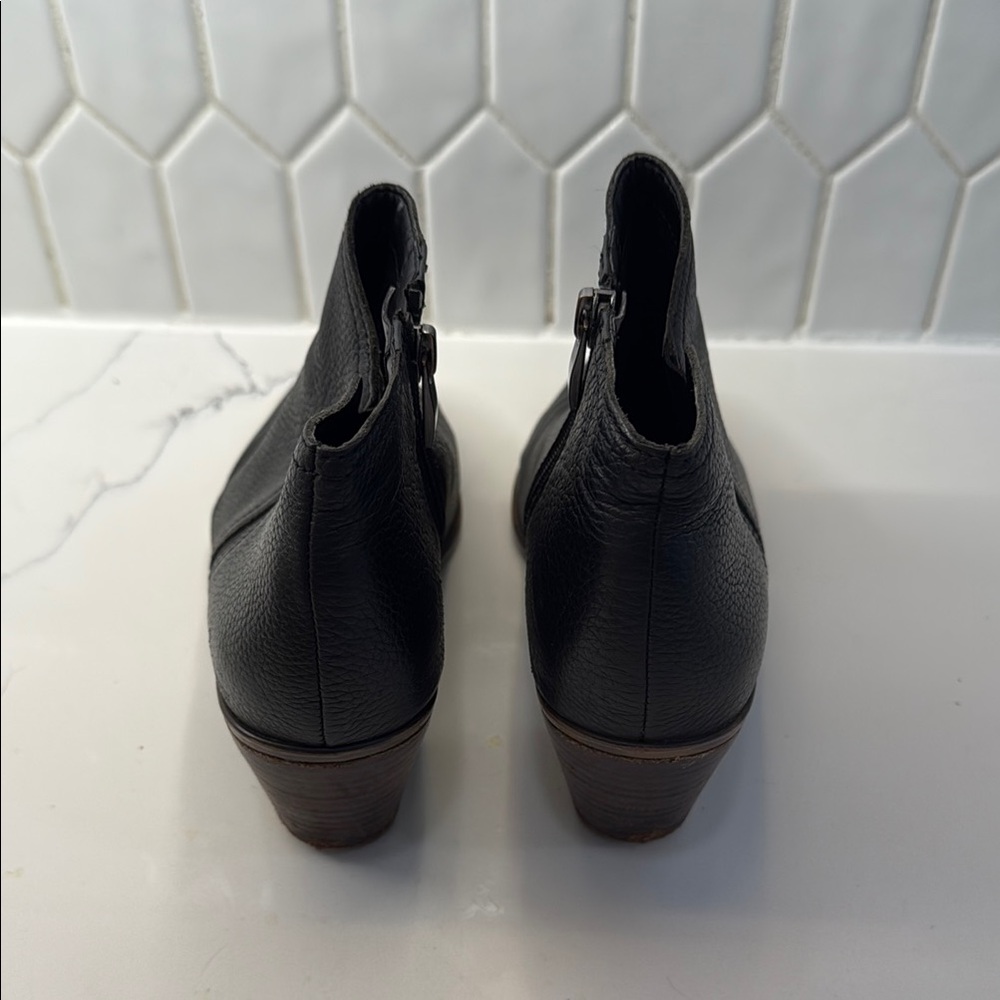 Franco Sarto Leather Ankle Booties - Picture 3 of 4